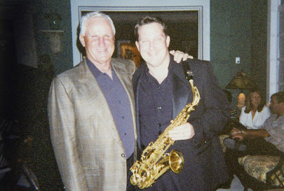 Wayne with Dolphins legend Don Shula.